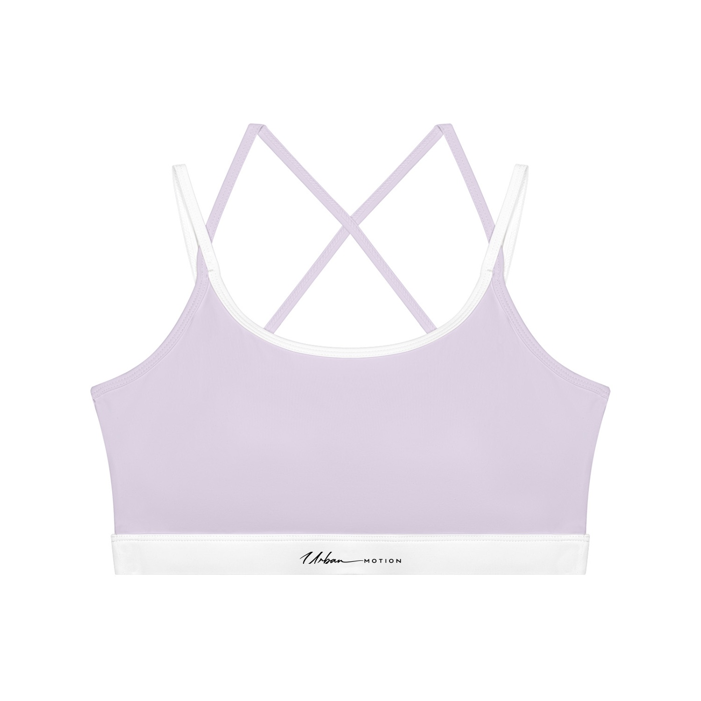 Urban Motion Color Block Sports Bra - Light Purple